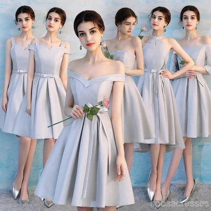 Summer Simple Short Mismatched Simple Cheap Bridesmaid Dresses Online, WG503