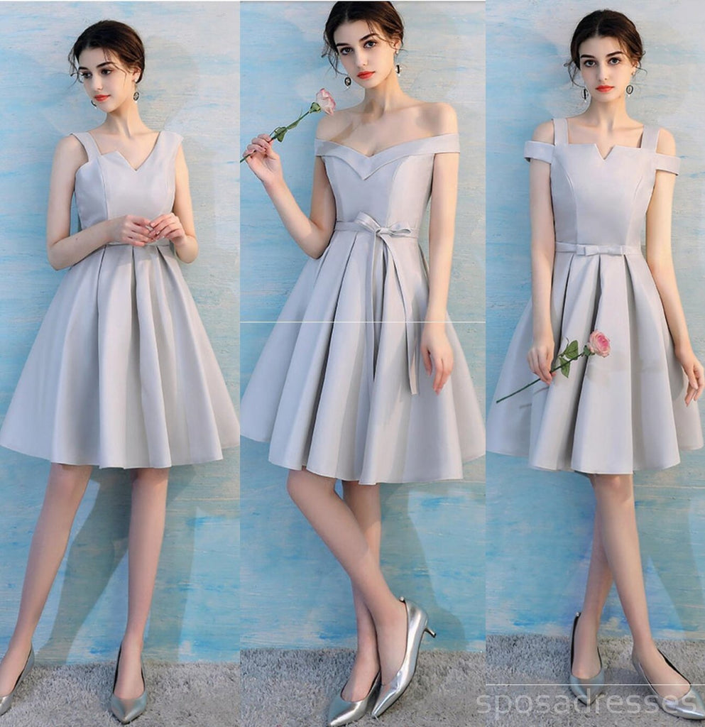 Summer Simple Short Mismatched Simple Cheap Bridesmaid Dresses Online, WG503