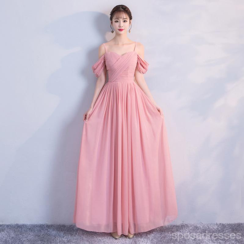 Mismatched Pink Chiffon Cheap Bridesmaid Dresses Online,WG755