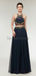 Two Pieces Halter Lace Applique Long Evening Prom Dresses, Evening Party Prom Dresses, 12005