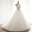 Strapless Sexy See Through Lace A line Wedding Bridal Dresses, Affordable Custom Made Wedding Bridal Dresses, WD269