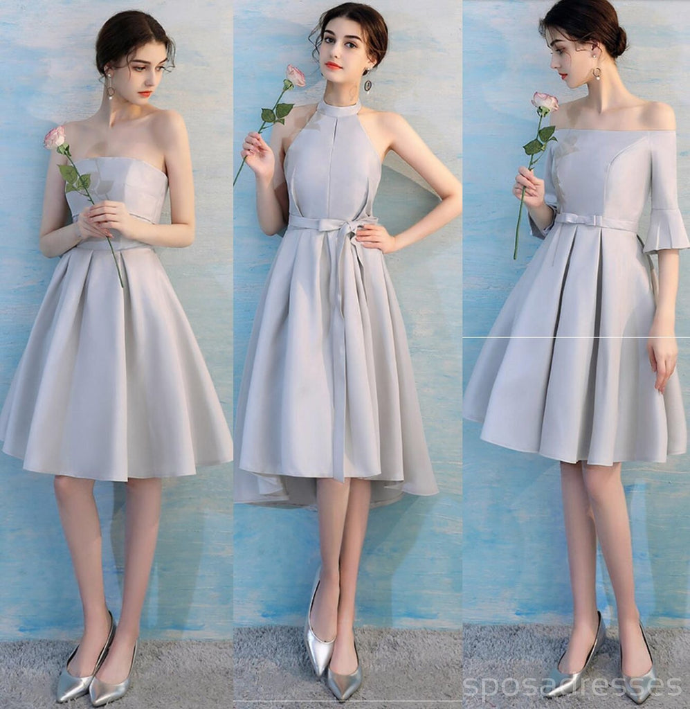 Summer Simple Short Mismatched Simple Cheap Bridesmaid Dresses Online, WG503