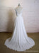 Lace Cap Sleeves V Neck Cheap Beach Wedding Dresses Online, WD375