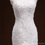 Decote Mermaid Lace Cauda Longa de Casamento de Luxo Vestidos de Noiva sob medida Vestidos de Noiva, Casamento Acessível Vestidos de Noiva, WD246