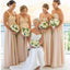 Inexpensive Chiffon One Shoulder Floor-length A Line  Bridesmaid Dresses, WG60