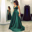 Sexy Deep V Neckline A line Evening Prom Dresses, Popular Emerged Green  Party Prom Dresses, Custom Long Prom Dresses, Cheap Formal Prom Dresses, 17199