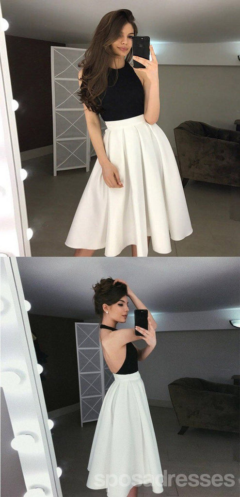 Simple Halter Backless Short Homecoming Dresses Online, Cheap Short Prom Dresses, CM862