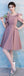 Dusty Pink Short Mismatched Simples Cheap Bridesmaid Dresses Online, WG510