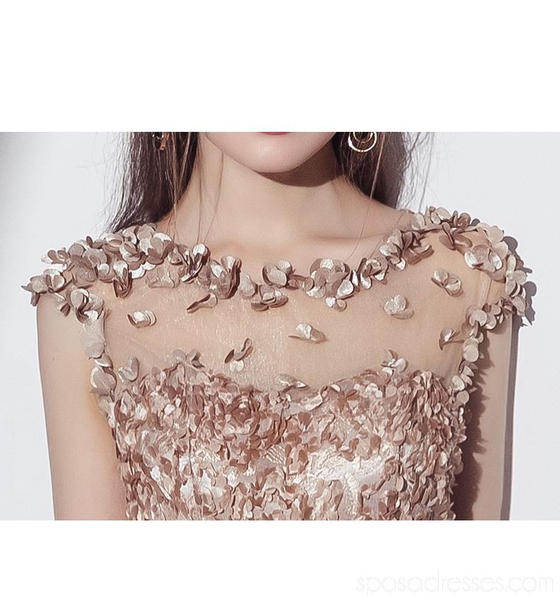 Cap Sleeves See Through Gold Lace Cheap Homecoming Dresses Online, Cheap Short Prom Dresses, CM789