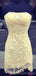 Yellow Mermaid Lace Beaded Cheap Short Homecoming Dresses Online, Cheap Short Prom Dresses, CM821