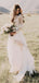 Long Sleeves Lace Beach Cheap Wedding Dresses Online, Cheap Lace Bridal Dresses, WD461