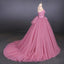 Strapless Hot Pink Ball Gown Cheap Evening Prom Dresses, Evening Party Prom Dresses, 12150