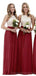 Halter Red Skirt Long Cheap Bridesmaid Vestidos on-line, WG625