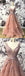 V-Ausschnitt Dusty Peach Tulle A-Linie lange Abend Prom Kleider, billige Party Custom Prom Kleider, 18624