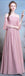 Chiffon Dusty Pink Long Long Incompatível Simples Vestidos baratos de dama de honra on-line, WG508