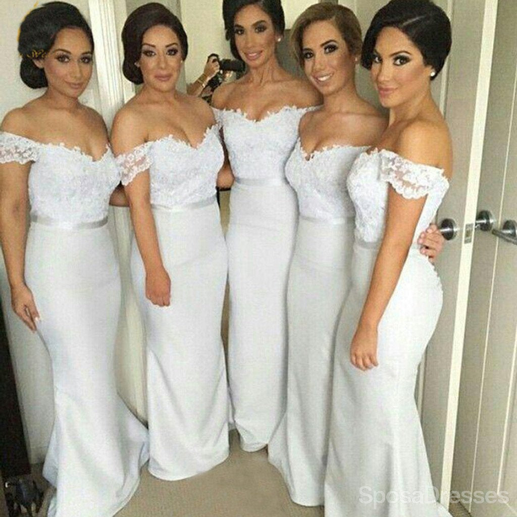 Off Shoulder Sweet Heart Sexy Mermaid Long Pretty Bridesmaid Dresses, WG82