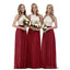 Halter Red Skirt Long Cheap Bridesmaid Dresses Online, WG625