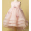 Light Pink Tulle Handmade Flower Little Girl Dresses, Cheap Flower Girl Dresses, FG071