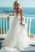 Simple Sweetheart Spaghetti Straps Cheap Custom Long Wedding Bridal Dresses, WD288