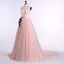 Strapless Sweetheart Blush Pink A line Long Evening Prom Dresses, Popular Cheap Long 2018 Party Prom Dresses, 17240