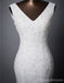 Two Straps V Neckline Lace Mermaid Wedding Bridal Dresses, Custom Made Wedding Dresses, Affordable Wedding Bridal Gowns, WD249