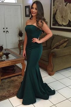 Sexy Green Mermaid Sweetheart Cheap Long Bridesmaid Dresses,WG1435