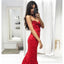 Sexy Red Lace Mermaid Long Evening Prom Dresses, Cheap Custom Sweet 16 vestidos, 18501