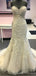 Querida Lace Beaded Mermaid Cheap Wedding Dresses Online, Cheap Unique Bridal Dresses, WD592