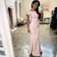 Δημοφιλή ανοιχτό ροζ φθηνά γοργόνα Long Bridesmaid Dresses Online, WG550