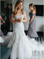 Off Shoulder Mermaid Lace Cheap Wedding Vestidos Online, Vestidos Baratos De Sereia Bridal, WD446