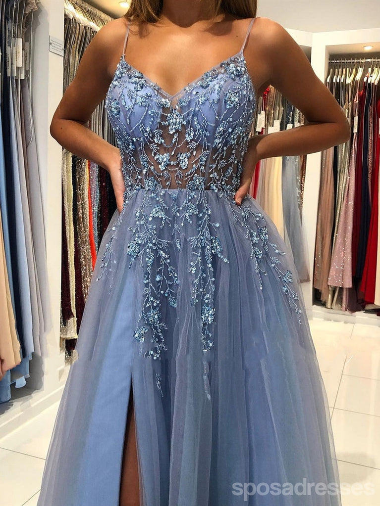 Querida pescoço ouro lantejoulas uma linha barato longo Evening Prom Dresses, Evening Party Prom Dresses, 12350