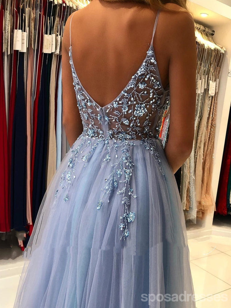 Querida pescoço ouro lantejoulas uma linha barato longo Evening Prom Dresses, Evening Party Prom Dresses, 12350