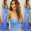 Spaghetti Straps Prom Dresses,Mermaid Prom Dresses,Blue Prom Dresses ,PD0151