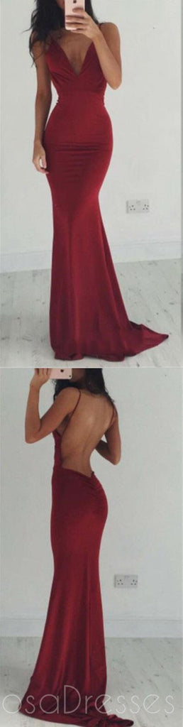 Backless Prom Dresses,Spaghetti Straps Prom Dresses,Sexy Prom Dresses,Burgundy Prom Dresses, V-neck Prom Dresses,Cocktail Prom Dresses ,Evening Dresses,Long Prom Dress,Prom Dresses Online,PD0161