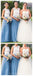 Ilusion Lace Blue Tulle Skirt Long Cheap Bridesmaid Dresses on-line, WG277