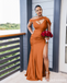 Unique Mismatched Burnt Orange Mermaid Cheap Bridesmaid Dresses Online, WG933