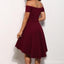 Off Shoulder Burgundy Cheap 2018 Homecoming Dresses Under 100, CM396