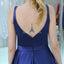 Deux sangles Royal Blue Simple Cheap Homecoming Robes en ligne, Robes de bal court bon marché, CM809