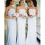 Simple Strapless Grey Cheap Long Bridesmaid Dresses Online, WG205