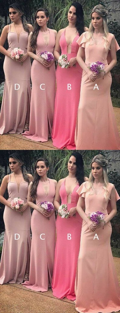 Mal assorti Long Mermaid Sexy Cheap Bridesmaid Robes en ligne, WG572