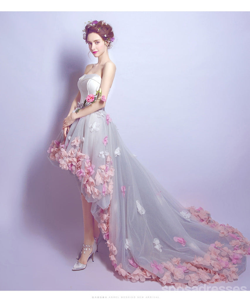 V Neck Dusty Pink Tulle Beaded Short Homecoming Dresses Online, Robes de bal courtes pas chères, CM845