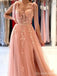 Querida pescoço ouro lantejoulas uma linha barato longo Evening Prom Dresses, Evening Party Prom Dresses, 12350