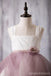 Newest Arrival Strap White Top Dusty Rose Tulle Cute Flower Girl Dresses, FG012