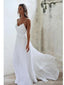 Sexy Backless Spaghetti StrapsUnique Cheap Beach Wedding Dresses, WD912