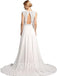 Simple A-line Sleeveless Lace Wedding Dresses, Cheap Wedding Gown, WD728