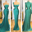 Mismatched Soft Satin Green Mermaid Long Bridesmaid Dresses Online, WG825