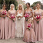 A-line Off The Shoulder Applique  Long Bridesmaid Dresses Online, WG824