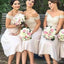 A-line Off The Shoulder Cheap Short Bridesmaid Dresses Online, WG796