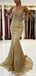 Sweetheart Neck Gold Sequin A-line Vestidos largos baratos del baile de fin de curso de la tarde, vestidos del baile de fin de curso del partido de tarde, 12350