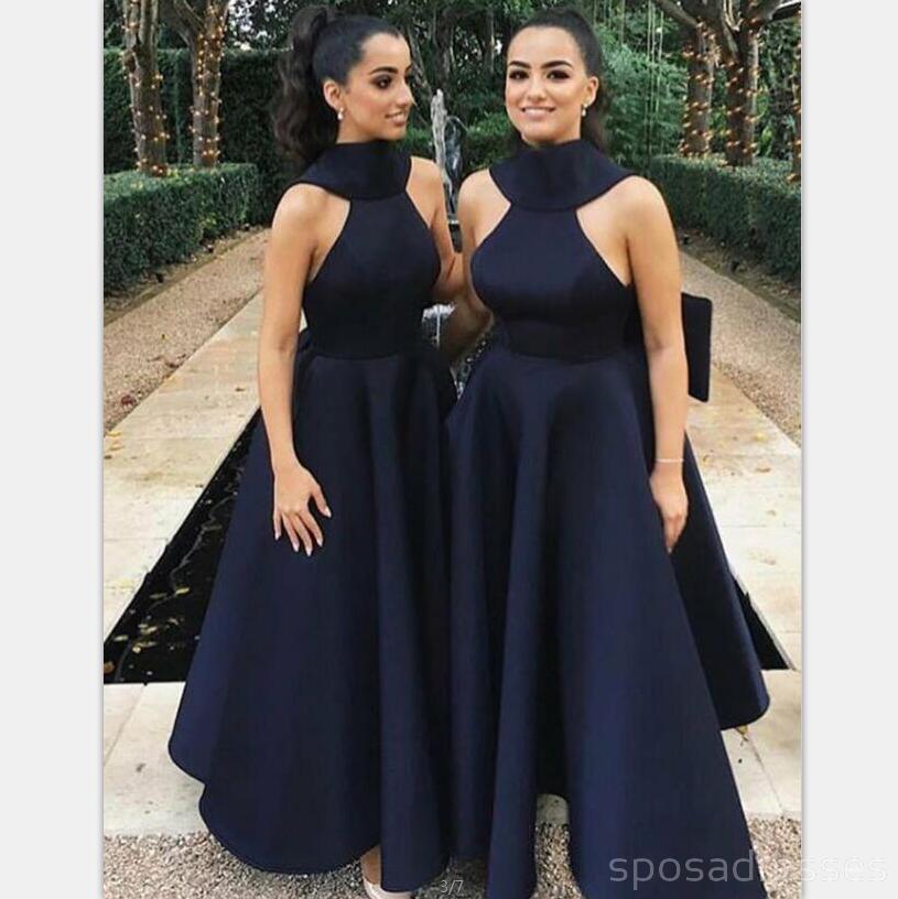 Fashion Halter Preto A-line Short Cheap Bridesmaid Dresses Online, WG552